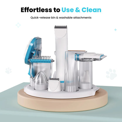 PetGroom Pro™ 7-in-1 Pet Grooming Vacuum Kit